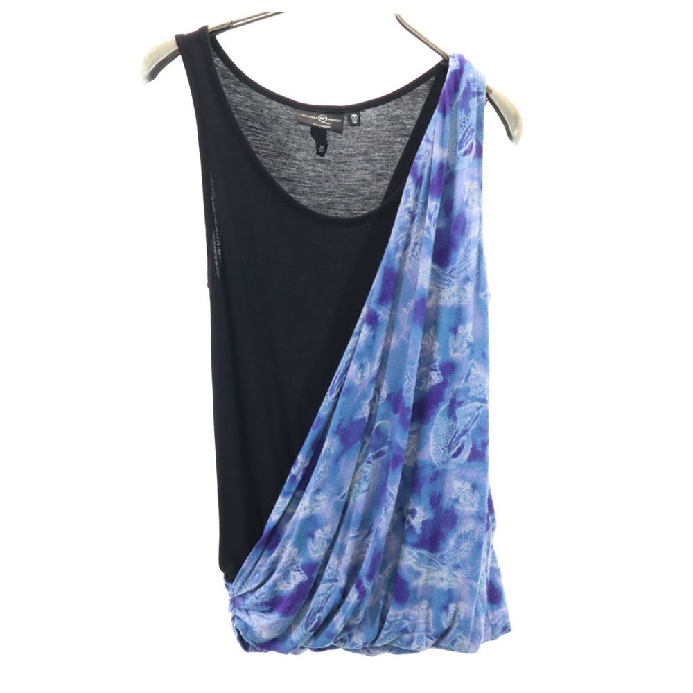 デザイン タンクトップ XS ブラック系 レディース