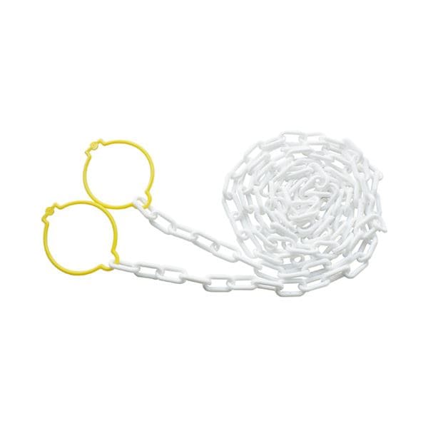 （まとめ） ミツギロン カットチェーン 2m 白(×10セット)