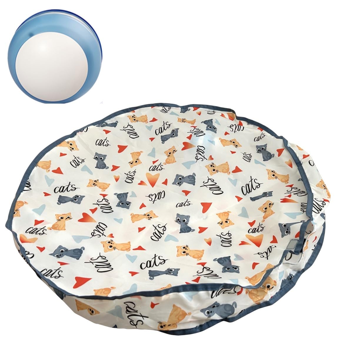 FOily TOily猫ボール電動おもちゃ 自動一人遊び 猫おもちゃ羽USB充電式簡単操作 はねころシャカシャカプレゼント