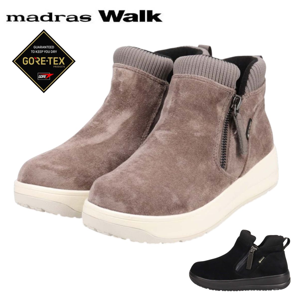 マドラスウォーク madras Walk レディース スノーブーツ MWL2234 ゴアテックス 防滑 防水 カジュアルブーツ