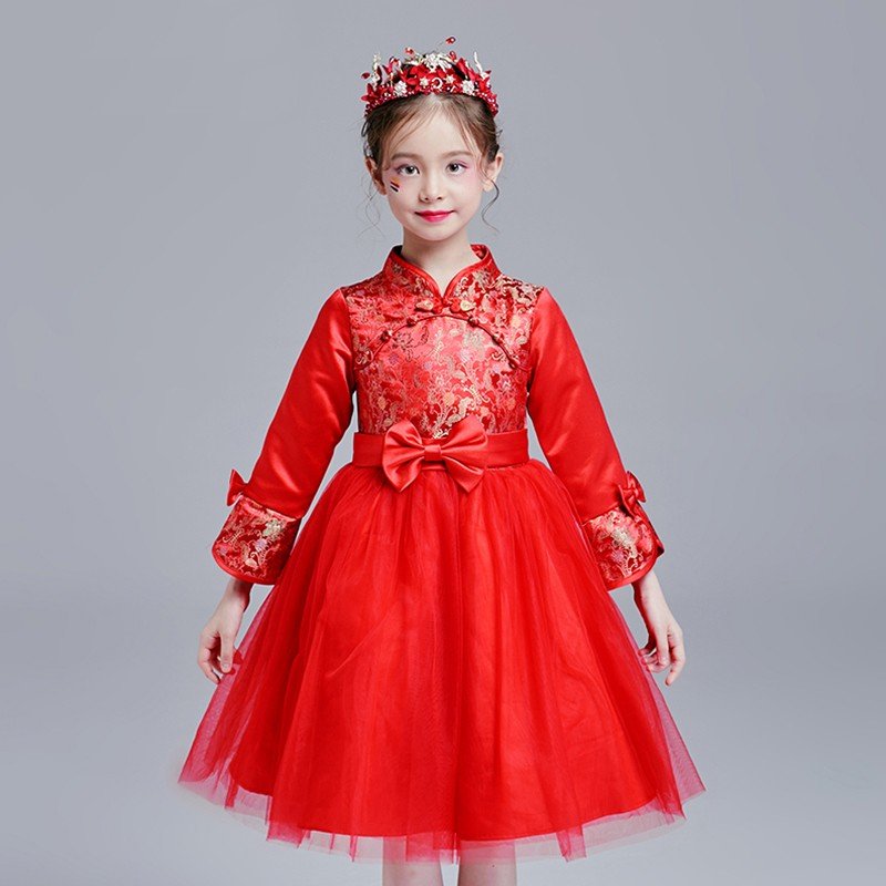 子供ドレス 赤 フラワーガール ピアノ発表会 ミニドレス フォーマル 子どもドレス 入園式 七五三