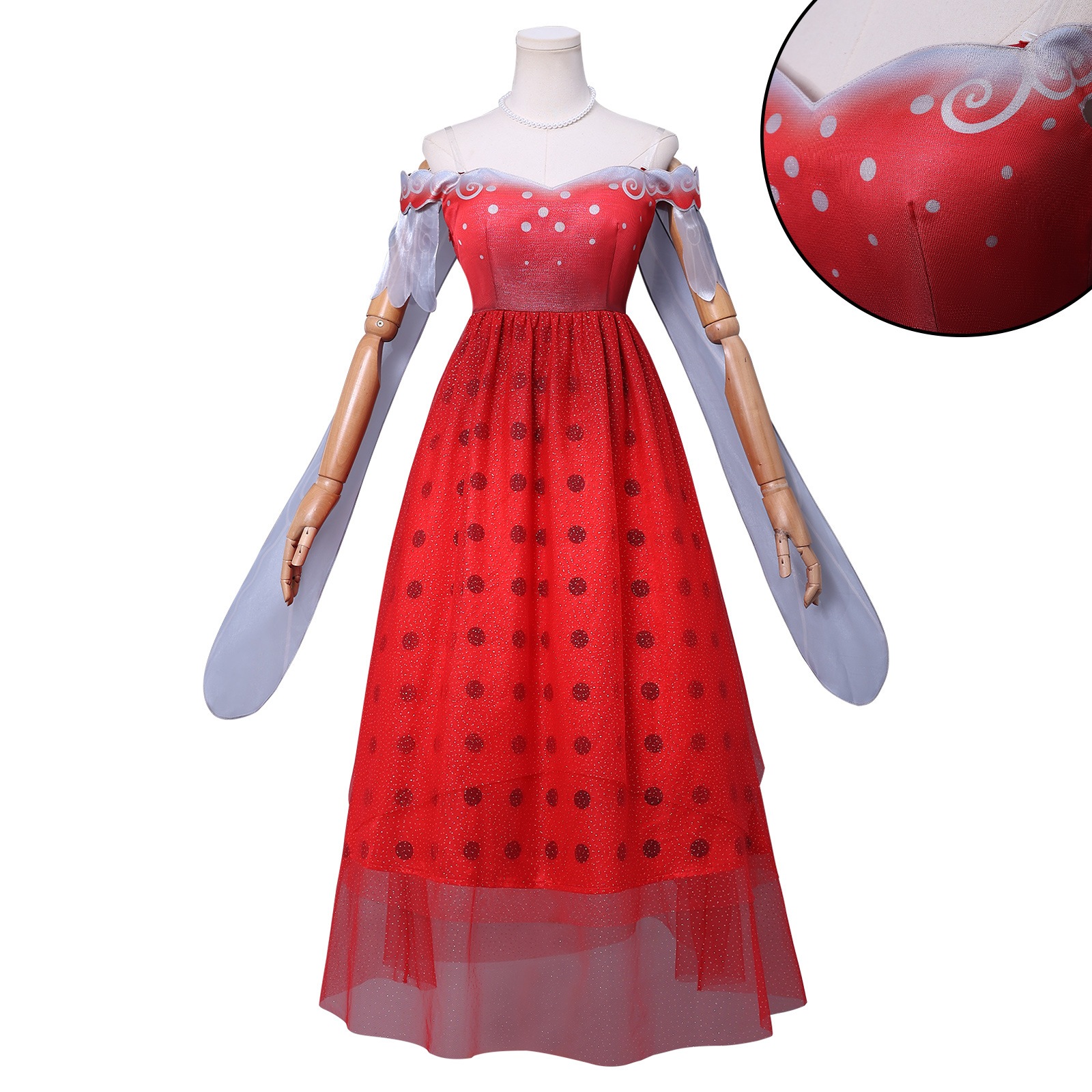 ハロウィン漫多てんとう虫少女コス衣装プリンセスワンピースレディレッドドレスドレスドレスコスプレハロウィン衣装