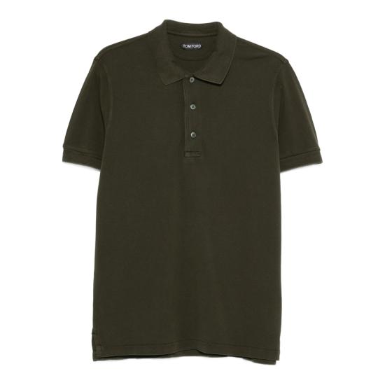 TOMFORD Men Polo Shirts JMT013 JPS011 GAL GREEN