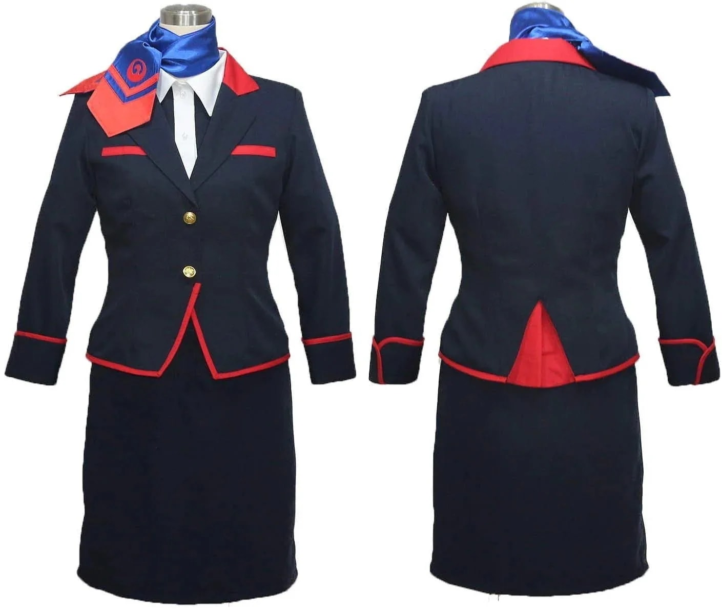 キャビンアテンダントコスプレ衣装 スチュワーデス CA コスチューム CA制服 JAL 日本航空