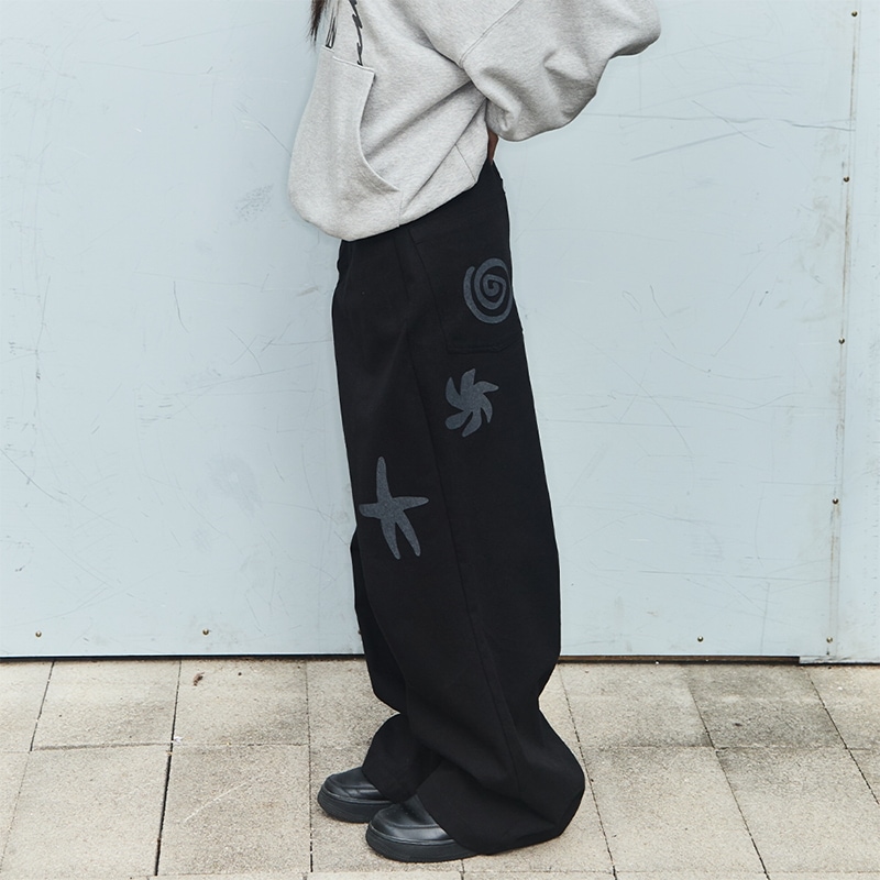 DOODLE COTTON PANTS