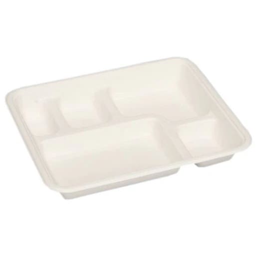 パルプモールド容器　モールド弁当　MB-2　コーティング　236×196×132mm　50枚×20入【メーカー直送・代引き不可・時間指定不可・沖縄離島不可】