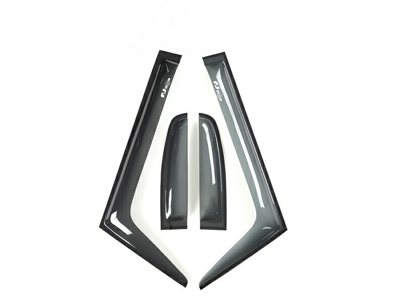 新型 トヨタ・FJクルーザー 専用 ドア サイドバイザー 雨除け 換気 ガーニッシュパーツ 左右 4P 10198