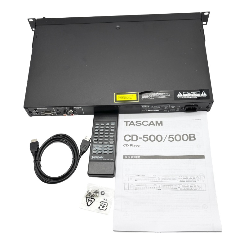 【中古 動作確認済】 TASCAM CDプレーヤー 業務用1U CD-500