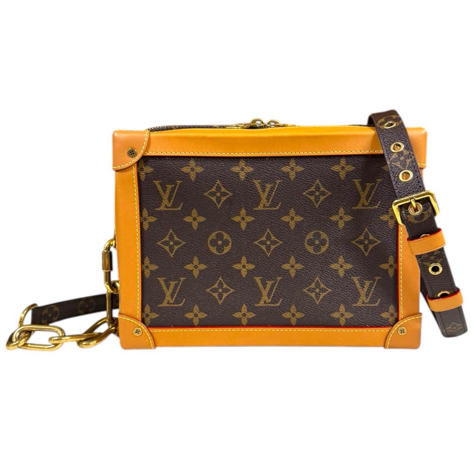 ルイヴィトン ソフトトランク モノグラム ショルダーバッグ モノグラムキャンバス M44660 ブラウン LOUIS VUITTON 中古
