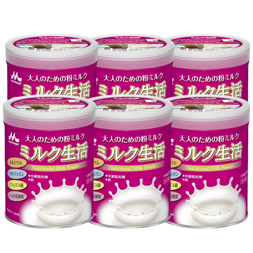 大人のための粉ミルク ミルク生活 300g 6缶 ミルク生活 エネルギー調整食品 高たんぱく 高カルシウム 鉄分 ビタミン 栄養調整食品 大人の粉ミルク 栄養補給 ビフィズス菌