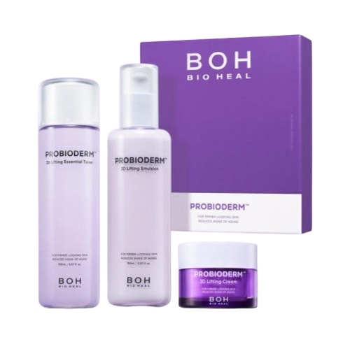 プロバイオダム 3D リフティング スキンケア 2点セット (エッセンシャル トナー 150ml + エマルジョン 150ml + リフティングクリーム 15ml)