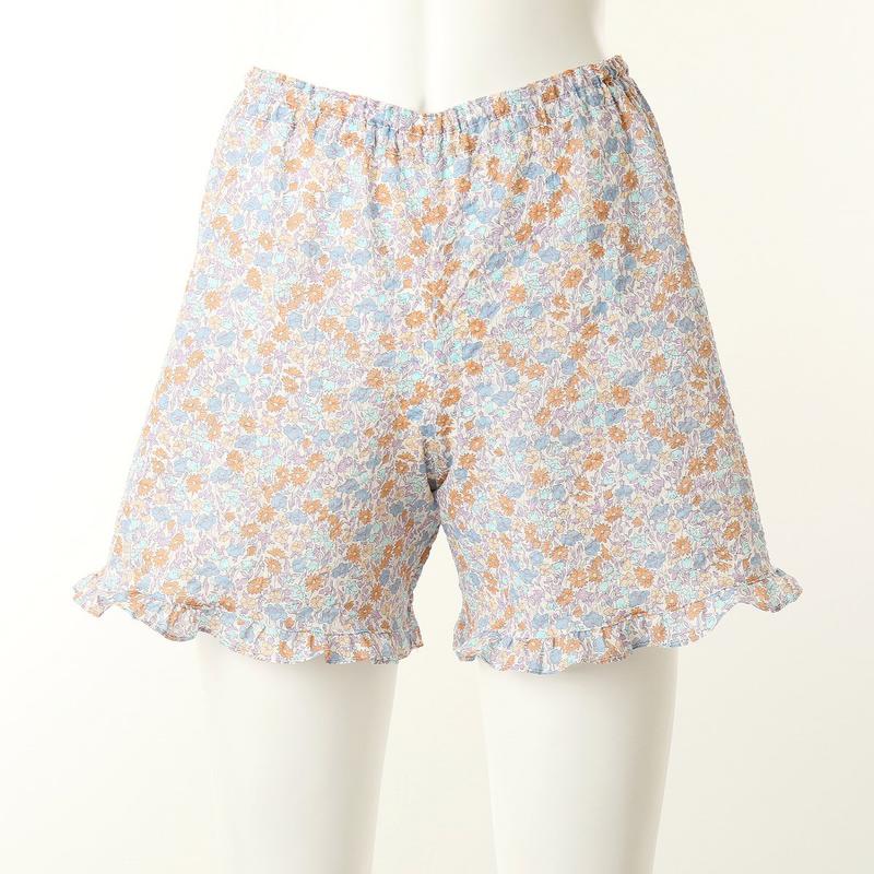 綿ちぢみ花柄プリントパジャマ下(WHS3801C)