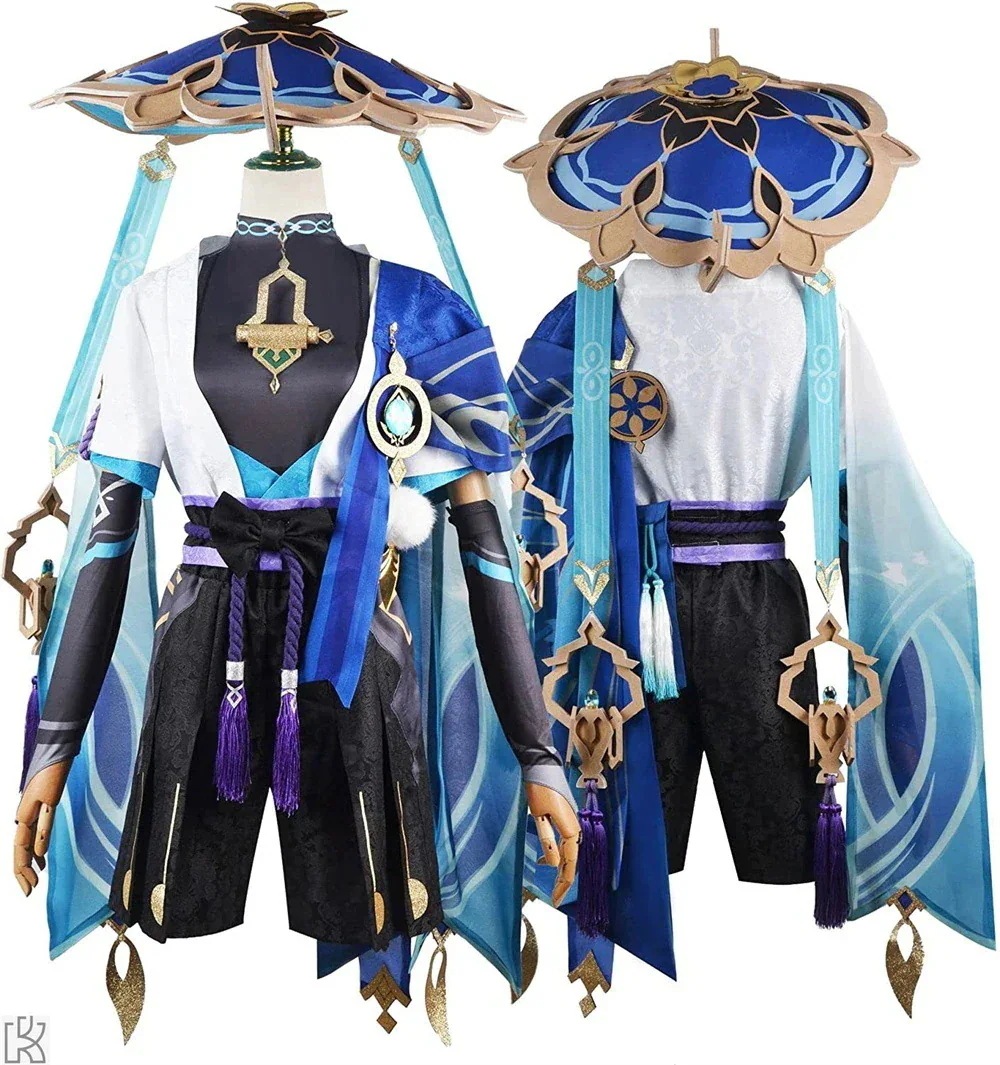 wusuobic[迅速な出荷]原神 スカラマシュ 放浪者 コスプレ衣装 コスチューム服 仮装 イベント ハロウィン クリスマス 文化祭 変身 ステージ服