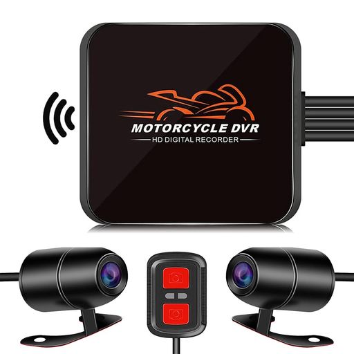 Motocam バイク用ドライブレコーダー 前後防水カメラ IP67 自転車 バイク ドラレコ 1080P 200万画素 WIFI機能 APP対応 携帯連携 煽り運転対策 日本語取扱説明書 D6RL
