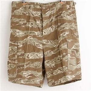 アメリカ軍 BDU カーゴ ショートパンツ Lサイズ リップストップ デザートタイガー レプリカ 米軍 ミリタリーパンツ 迷彩服