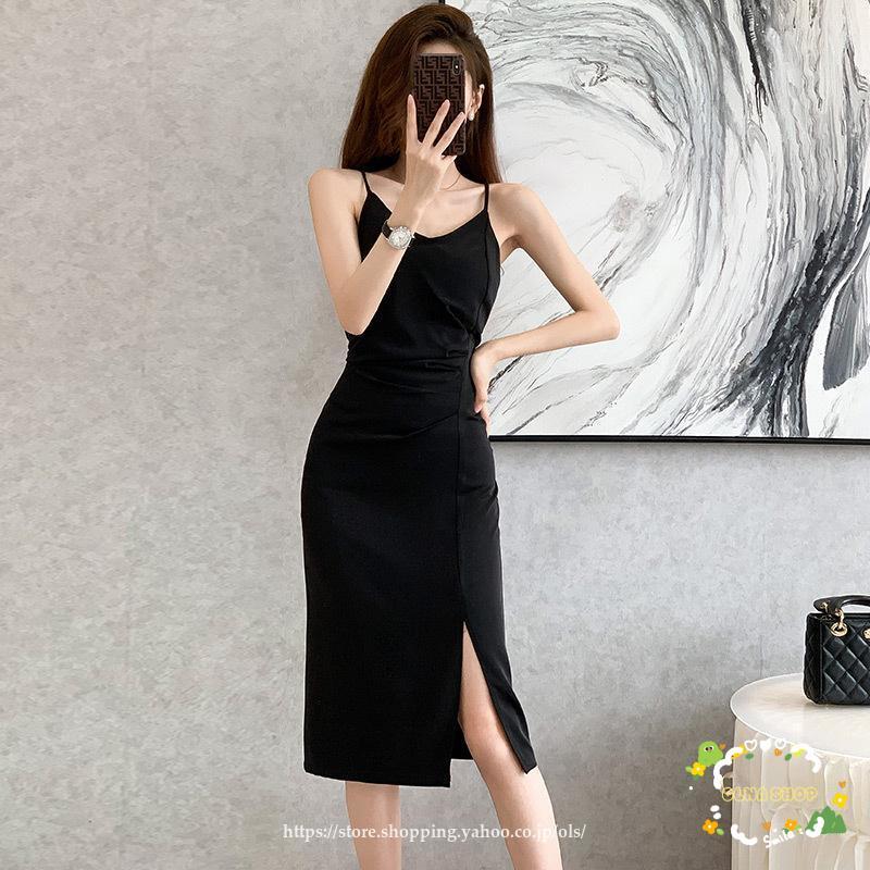 シルクタッチ ロング丈 スリップ ワンピース キャミワンピ ペチコート キャミソール ワンピースジャンパースカート Vネック インナー