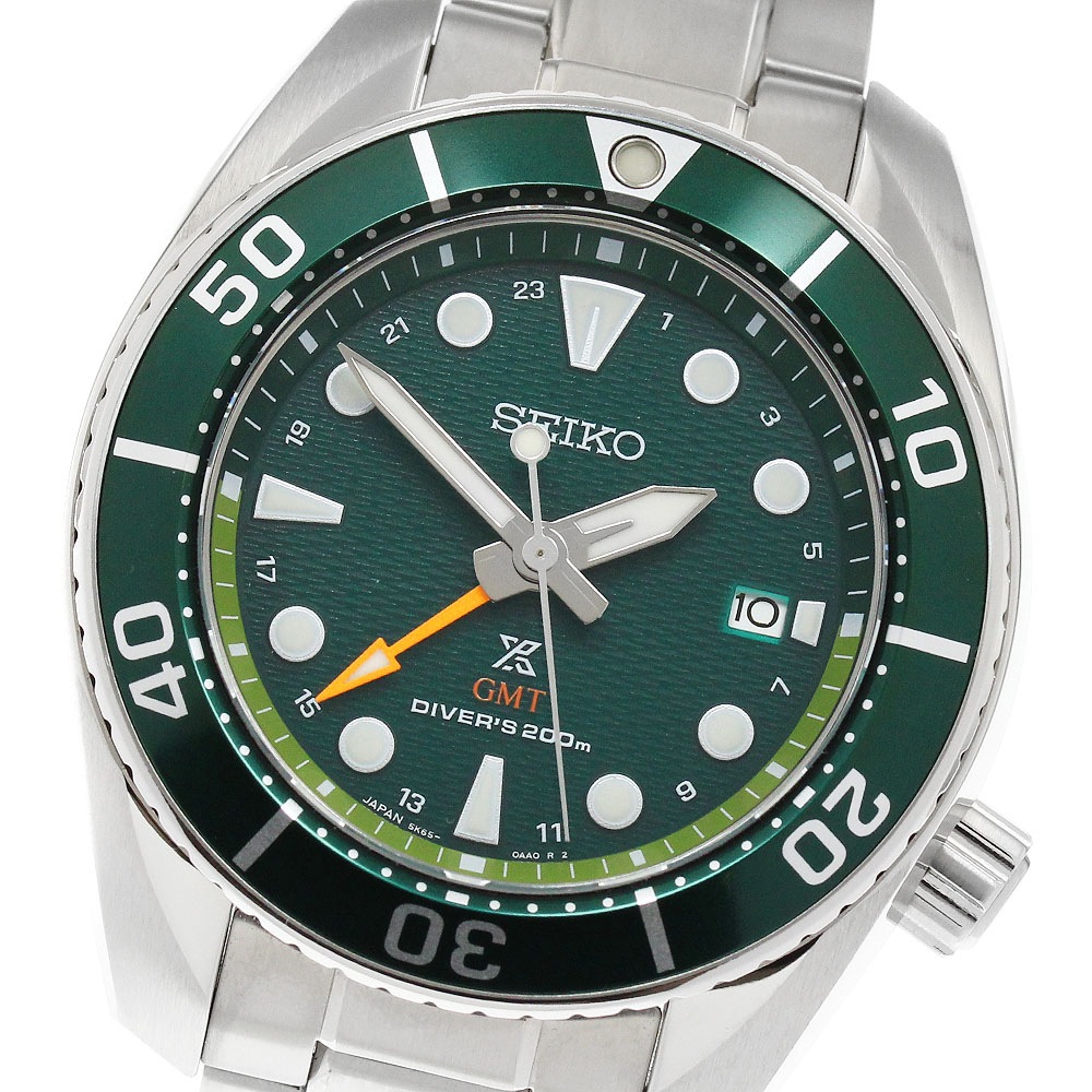 セイコー SEIKO SBPK001/5K65-0AA0 プロスペックス ダイバー GMT ソーラー メンズ 極美品 箱・保証書付き_957717【中古】