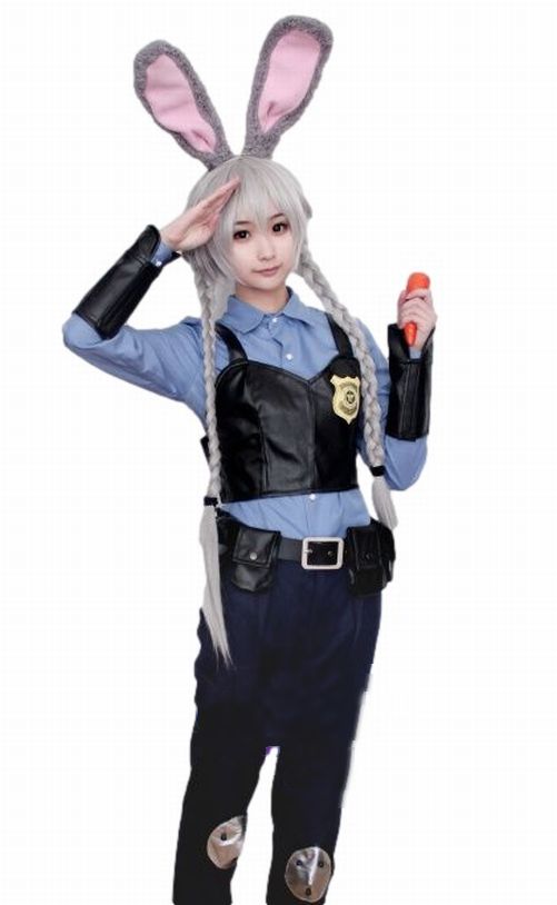 ジュディホップス 風 コスチューム コスプレ衣装 7点セット サイズ S―XL