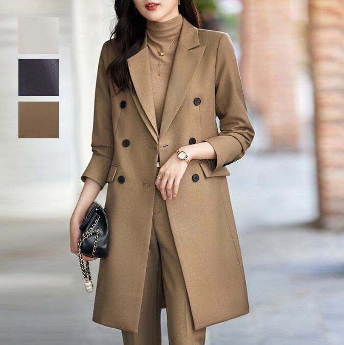 リクルートスーツ 高品質 2点スーツセット パンツスーツ 女性スーツ ビジネススーツ レディーススーツ ジャケット+パンツ スリム ボトムス セットアップ ワイドパンツ フォーマル 長袖 カジュアル