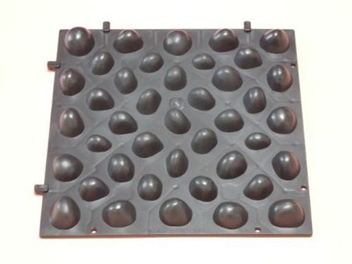 WINTERBELL KENSHIN プチマット (官足法足踏み健康板) カラー(ブラック) 携帯向 30CM30CM