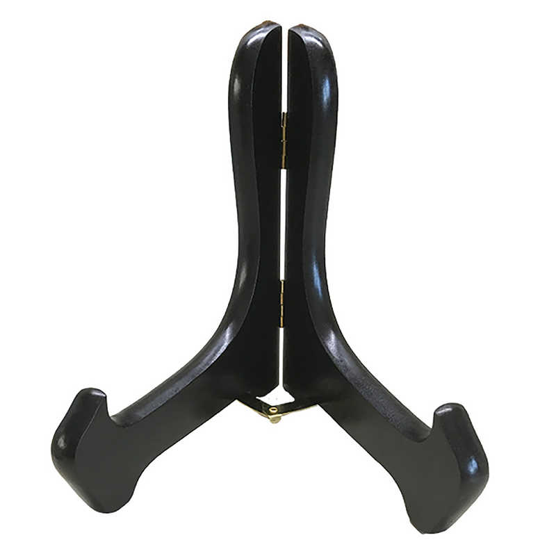 福井金属工芸　木製皿立黒塗装15号　NO.65715