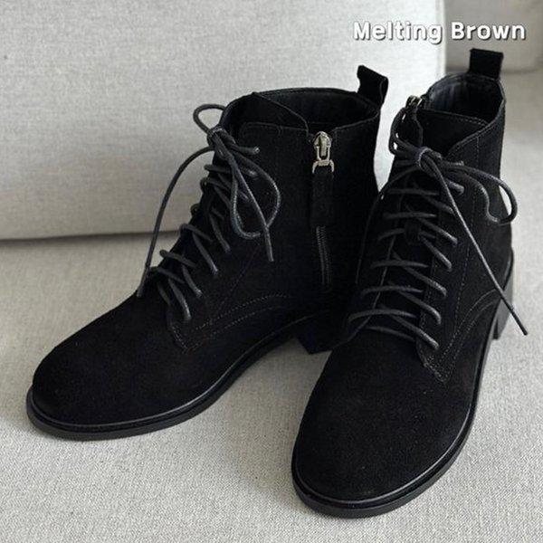 レディーススエードアンクルブーツワーカーブーツ MT51