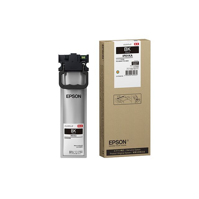 （まとめ買い）純正 インクパック ブラック Mサイズ 約3000ページ IP01KA [x3]