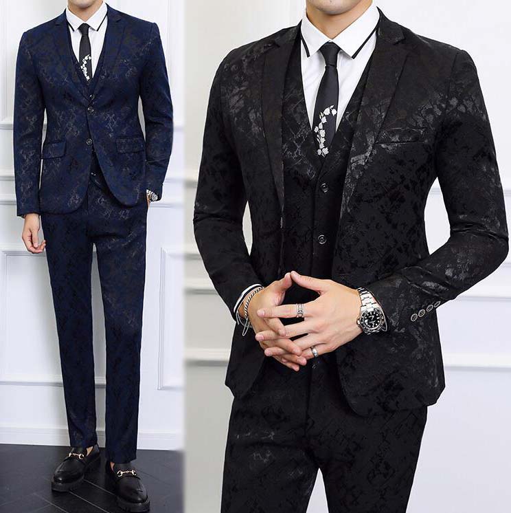 フォーマルスーツスーツ3ピーススーツビジネススーツ二次会忘会司l会シングルスーツ細身紳士服メンズスーツスリムスーツ通勤結婚式スーツセット3点セットジャケット+ベスト+パンツ6XLまで上下セットイギリス