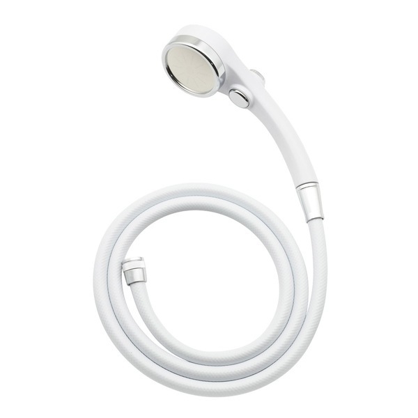 GAONA GA-FH031 ワイドシルキーストップシャワー ホースセット(ホワイト)