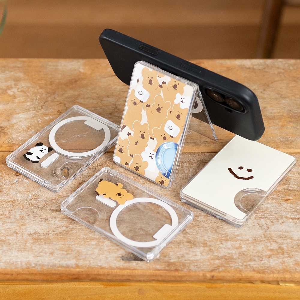 「正規品」Quokka&Bobo&Marsh MagSafe対応 カードケース スマホスタンド トレカケース 【韓国人気】