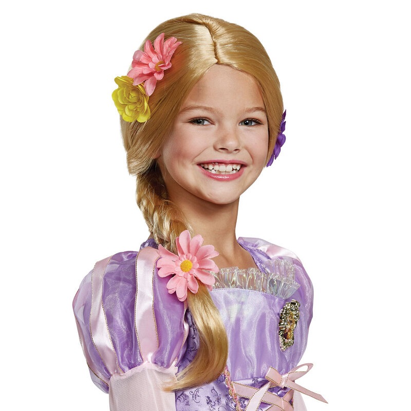 コスプレ 仮装 ラプンツェル デラックスウィッグ 子供用 【 コスプレ 衣装 ハロウィン パーティーグッズ かぶりもの 子供 ウィッグ かつら ディズニープリンセス ラプンツェル 髪の毛 公式 プチ仮