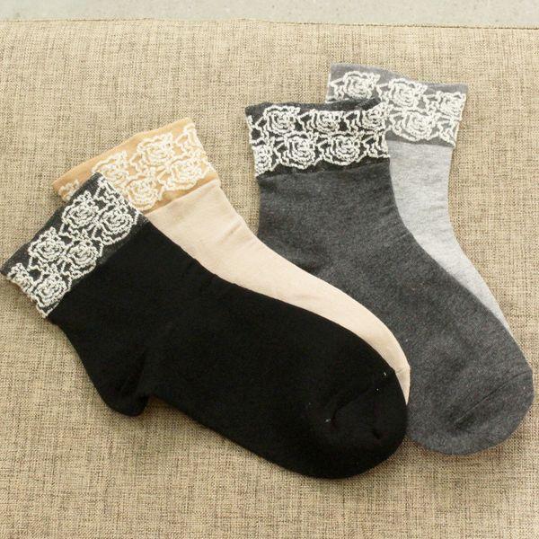 国産女性用ミドル丈花刺繍ノンコンプレッションソックス10足セット 妊婦さんの足首締め付けX 快適ソックス DBSW SOC Q.._P368603945