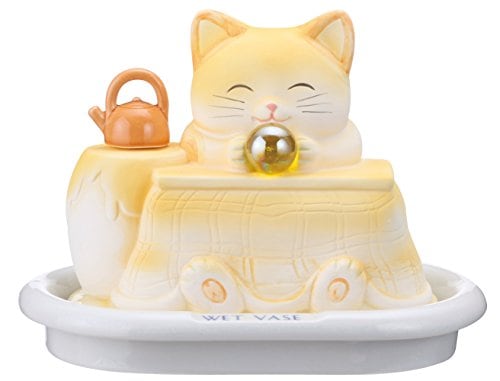 サンアート かわいい雑貨 「 日本の陶器 キャット グッズ 」 猫(ネコ) 加湿器(気化式) 1kg