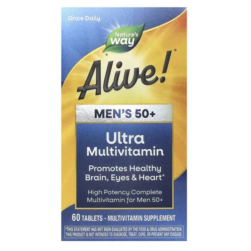 Natures Way Alive!（アライブ！）男性向け50+ウルトラマルチビタミン タブレット60粒