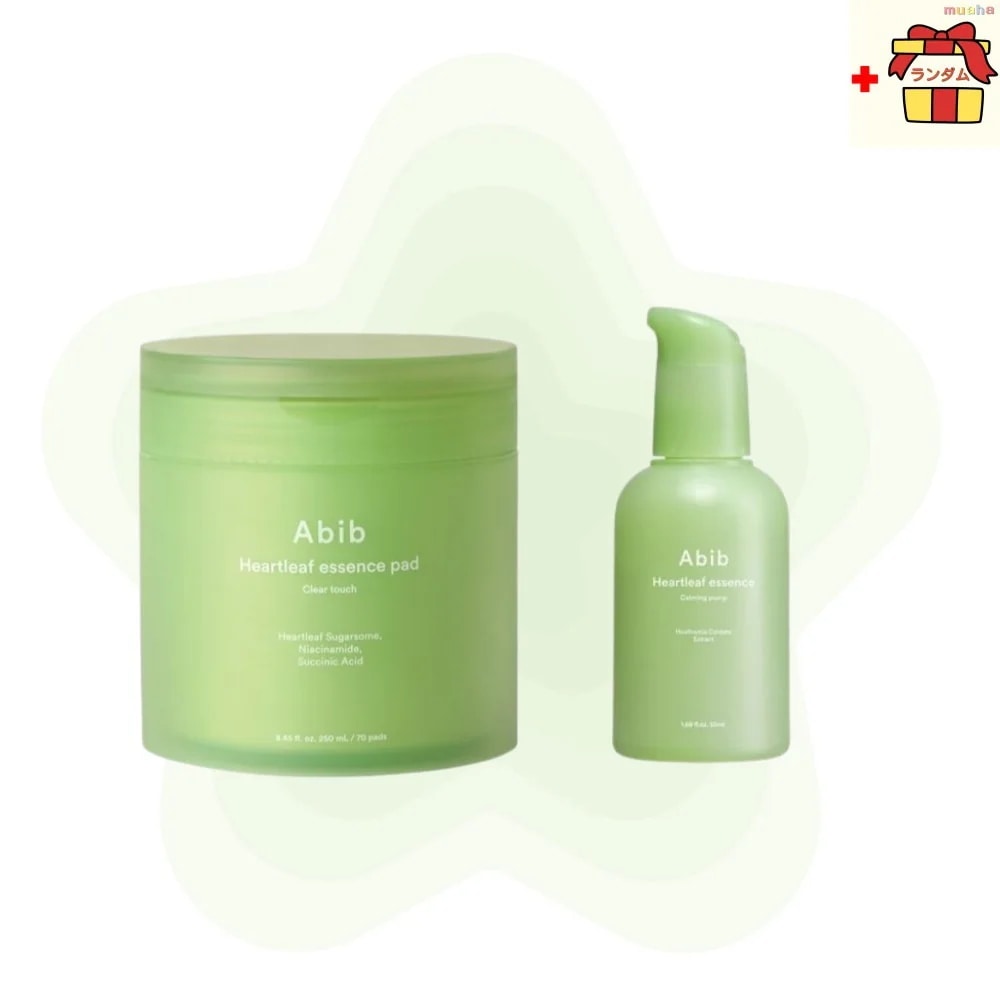 【新リニューアル／跡ケアセット】ドクダミエッセンスパッド70枚＋カーミングポンプエッセンス50ml