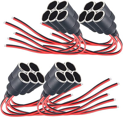 他サイト： モデルノ ラ テール メスソケット コード付き 車 シガーソケット 車の電源ソケット YM-216-CG 20個セットの商品画像