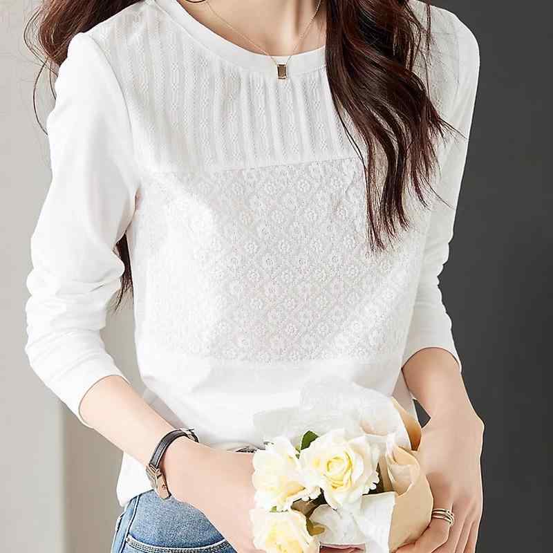 Tシャツ シャツ ブラウス レース 長袖 春秋 フェミニン エレガント 上品 トップス アーバン オフィス ビジネス 学校行事 万能コーデ レディース 婦人服