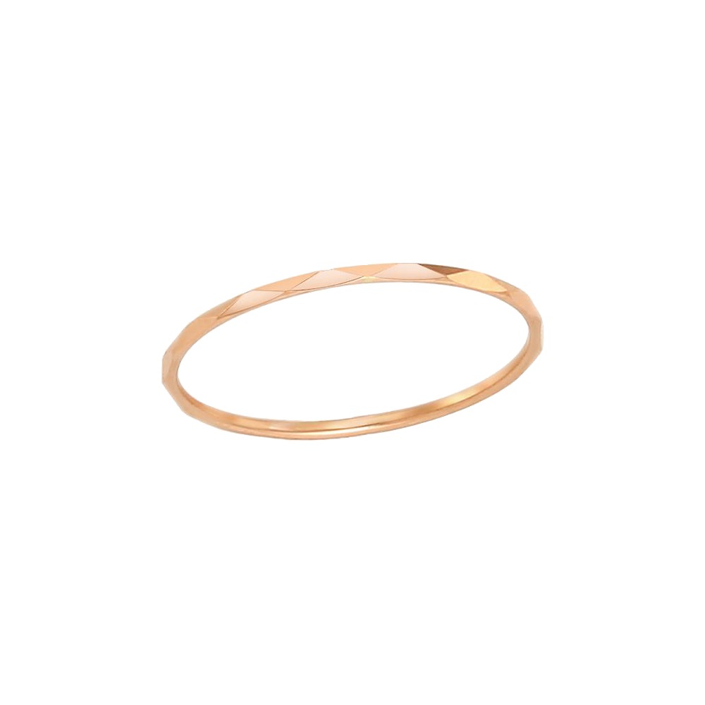 LLOYD製作10日【注文制作】スクエアカッティングシールリングデイリー14KゴールドミスリングLRS16074G