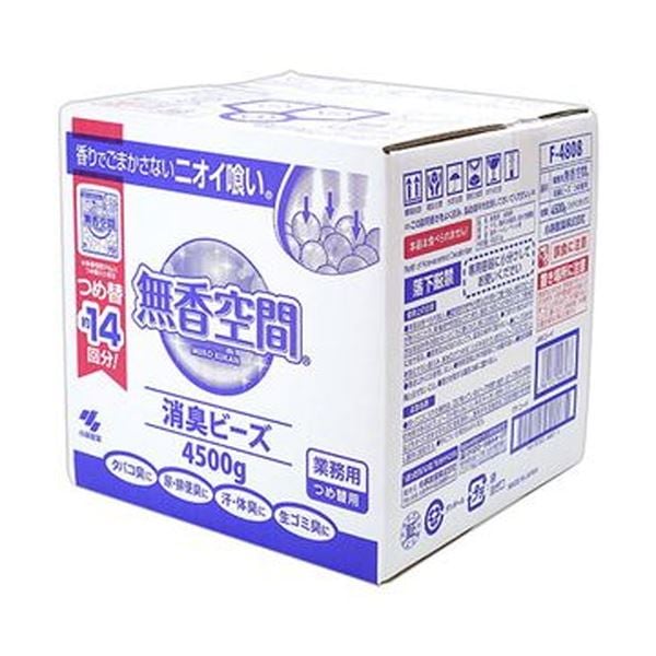 （まとめ）小林製薬 無香空間 業務用 つめ替用4.5kg BIB 1箱[x3セット]