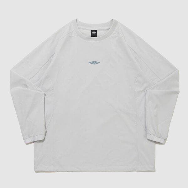 オールラウンドストレッチ長袖ピステ UR121SWT22 WHITE GREY