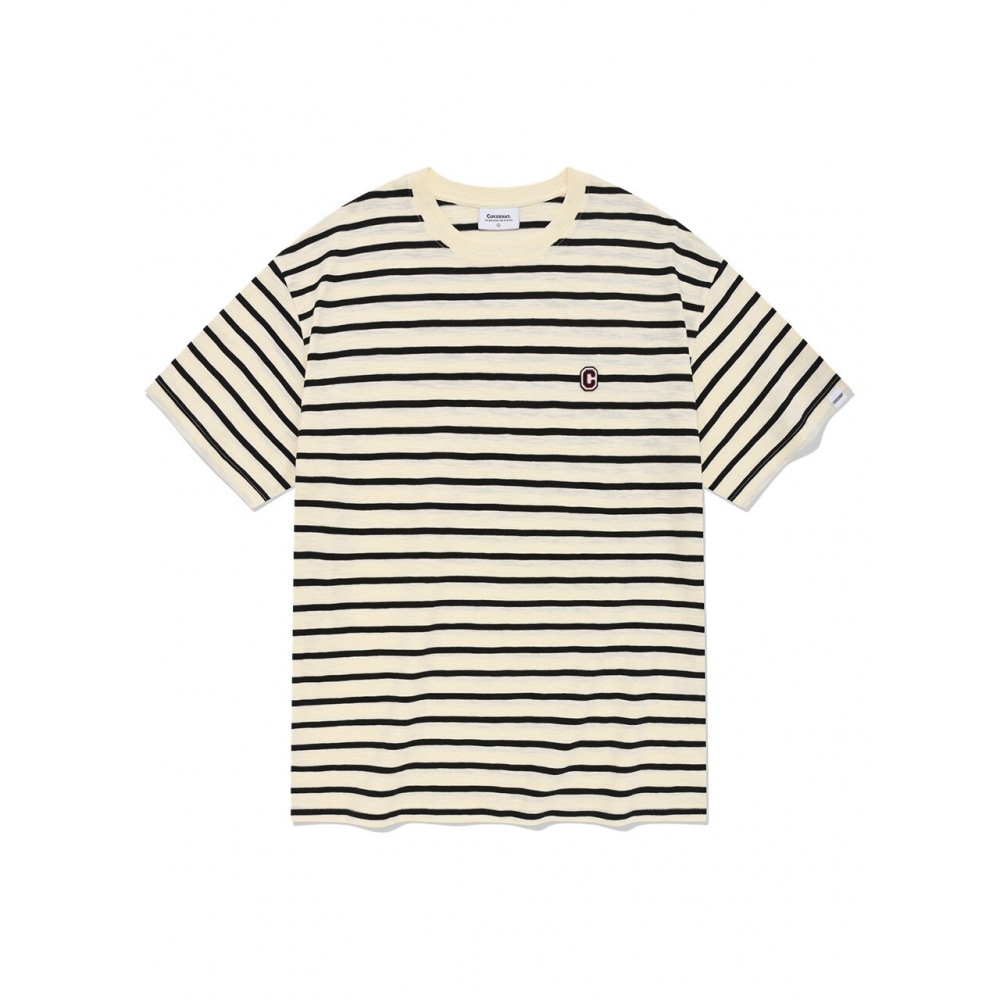 COVERNAT マリンストライプ TシャツクリームTシャツ・カットソー