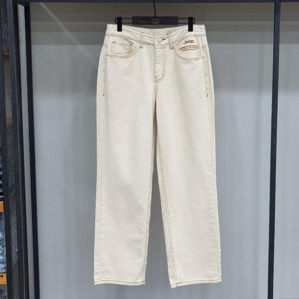 JO3DPF533 配色ステッチ ホワイト 生デニム アイボリー জন_SC