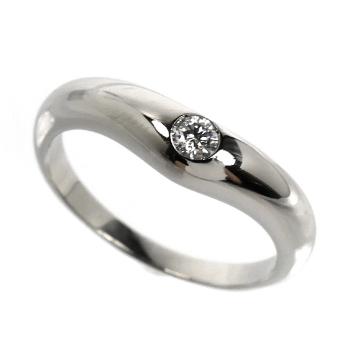 BVLGARI ブルガリ Pt950プラチナ フェディ リング・指輪 350458 ダイヤモンド 6号 3.7g レディース 中古