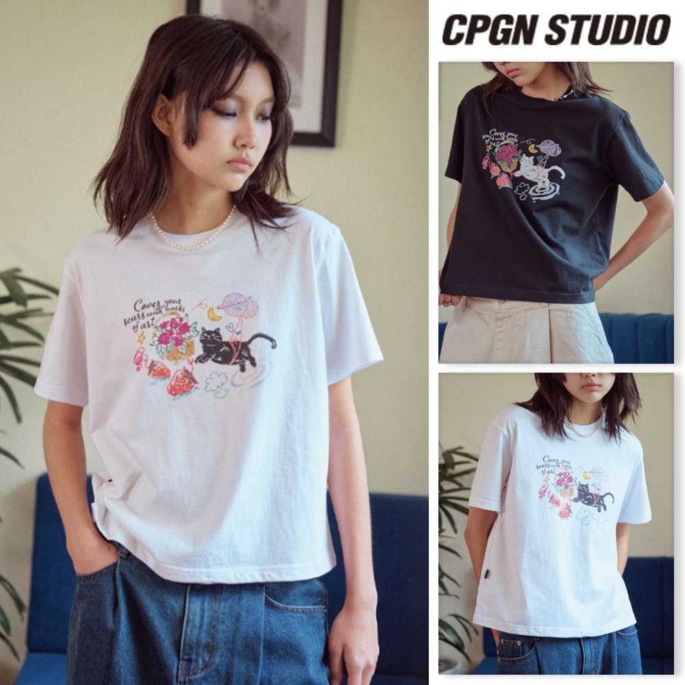 【CPGN STUDIO】 DTP Doodle Art Crop Short Sleeve Tee 6,470円
