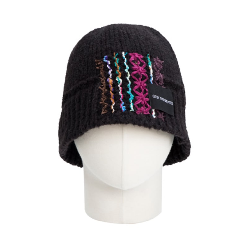 ★送料・関税込★AEAE★ANGORA RIBBON BEANIE★ビーニー★ aeae】 ANGORA RIBBON BEANIE : BLACK ニット帽