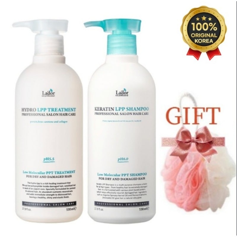 [江南美容室専用]タンパク質シャンプー ケラチンLPP ダメージヘアケアシャンプー+トリートメント530mlセット
