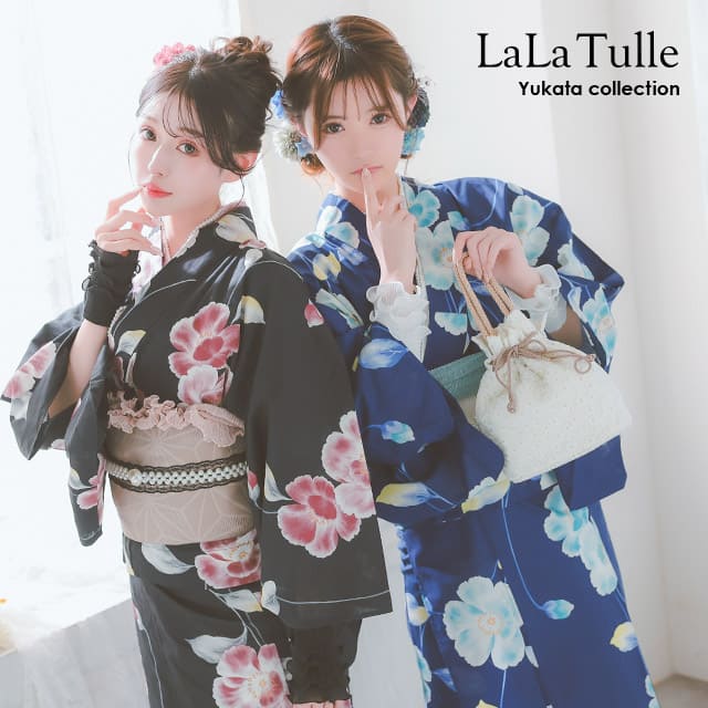 【送料無料】ゆかた 浴衣 セパレート セット レディース 3点セット 作り帯 下駄 シャクナゲ 花柄 レトロモダン 大きいサイズ 古典柄 シンプル 個性的 大人 ギャル 高校生 花火大会 夏祭り 派手