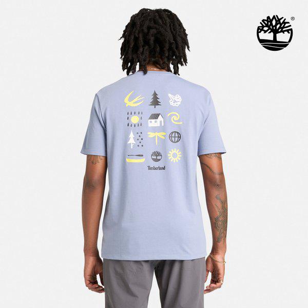 26SS リスレシング バックグラフィック Tシャツ ブルー A5SG2 B88