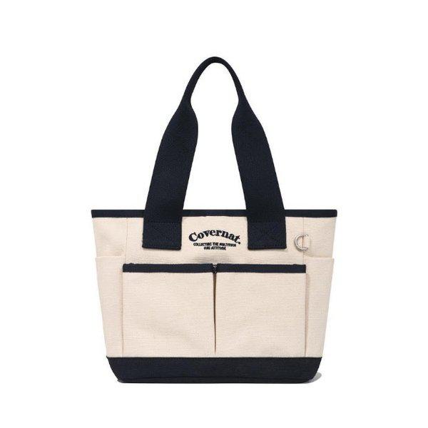 M トートバッグ CQK CO2300EC03-NA アーチロゴキャンバストートバッグ ネイビー