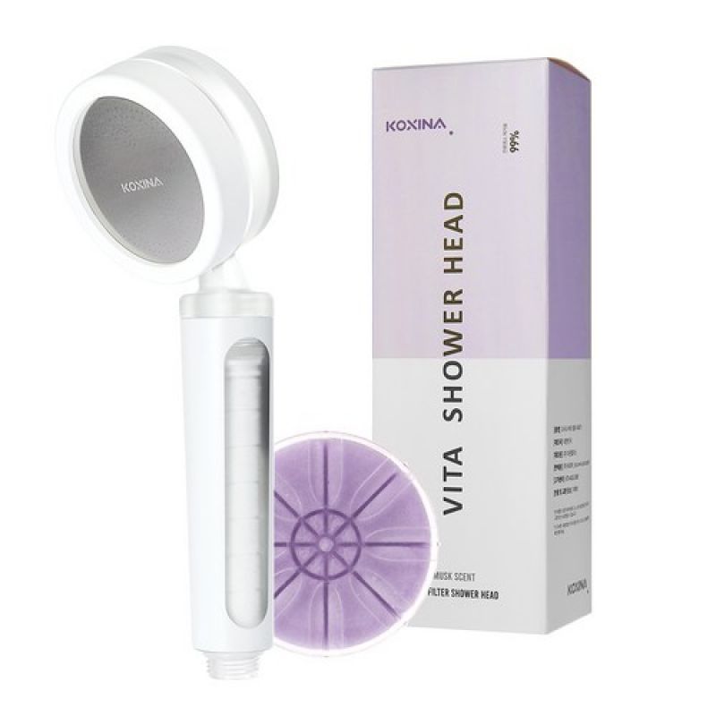 コシナヴィータプレーンフィルター内蔵シャワーヘッドムスクの香りのシャワーフィルター/Kosina V